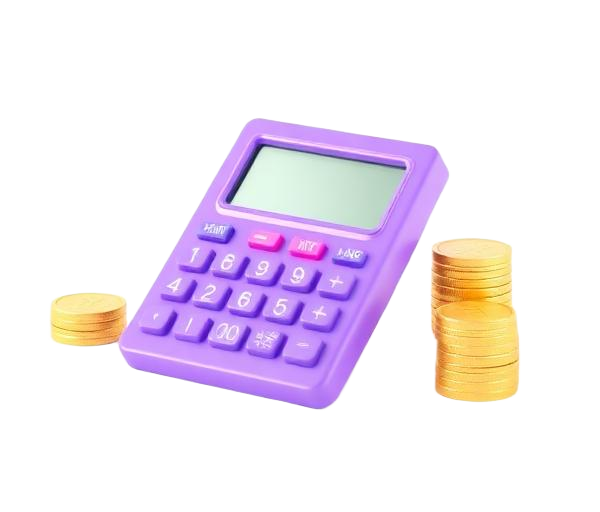 Calculator and coins